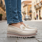 Marina | Mocasines ortopédicos con suela gruesa