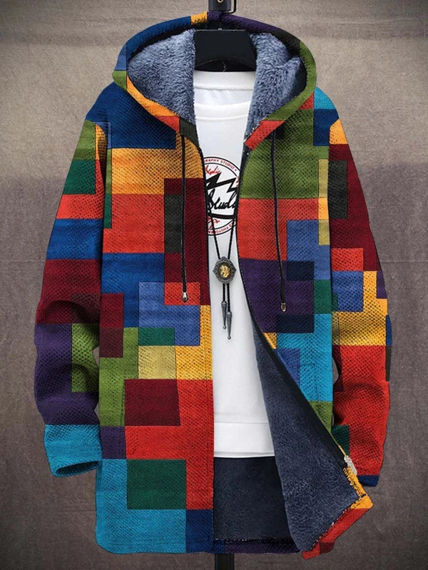 Cintia | Chaqueta de Punto con Capucha de Estilo Artístico