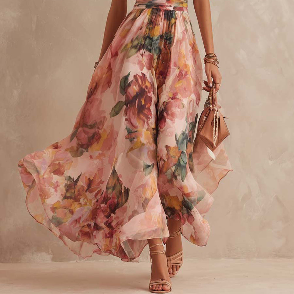 Annalena | Vestido Floral de Un Solo Hombro