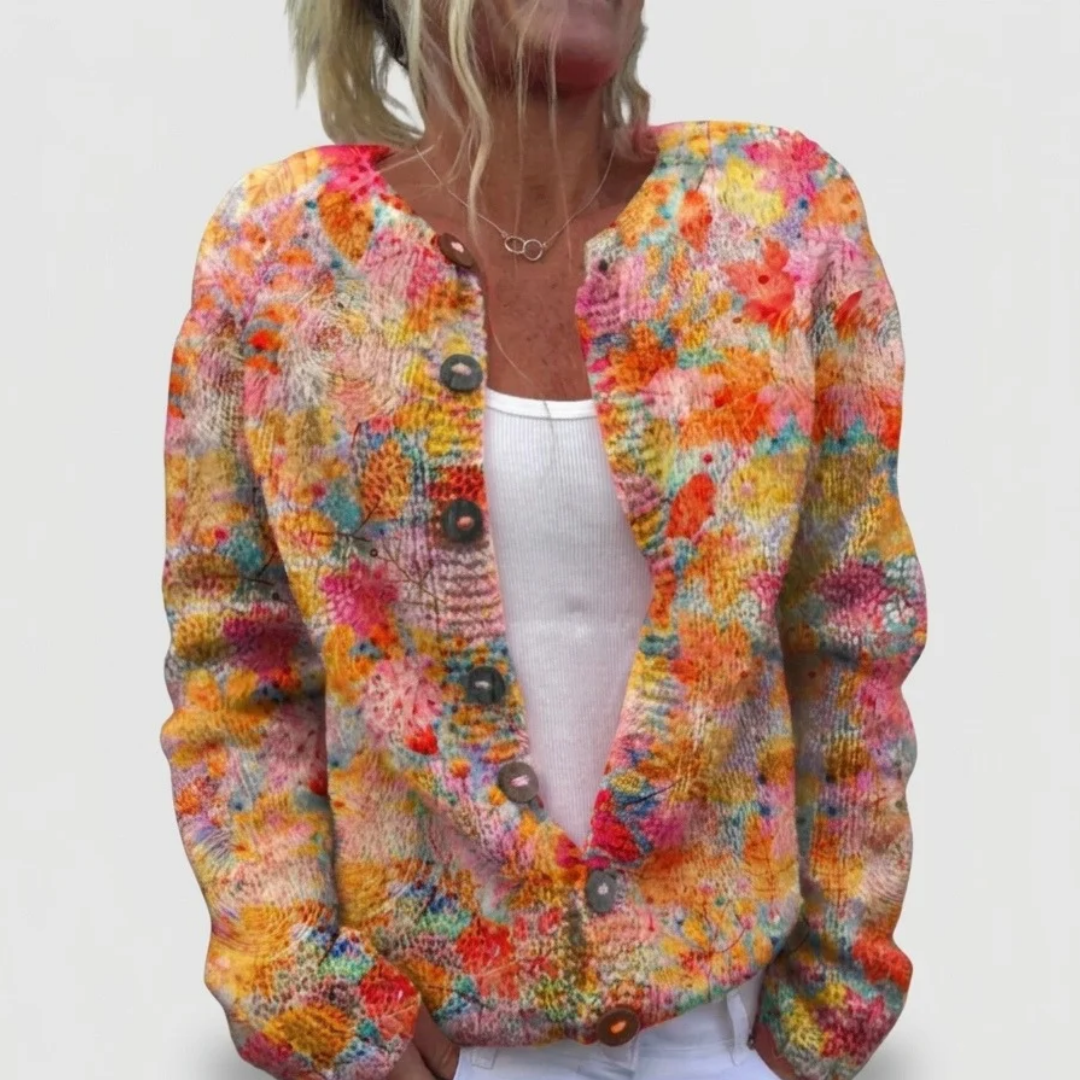 Rocío | Cárdigan vintage con estampado floral