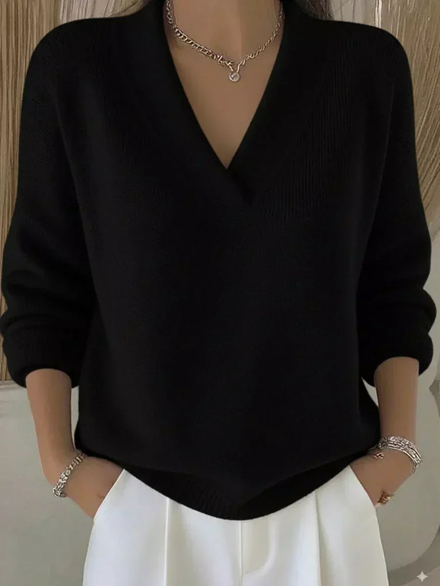 Viviana | Relaxed V Neck Jumper