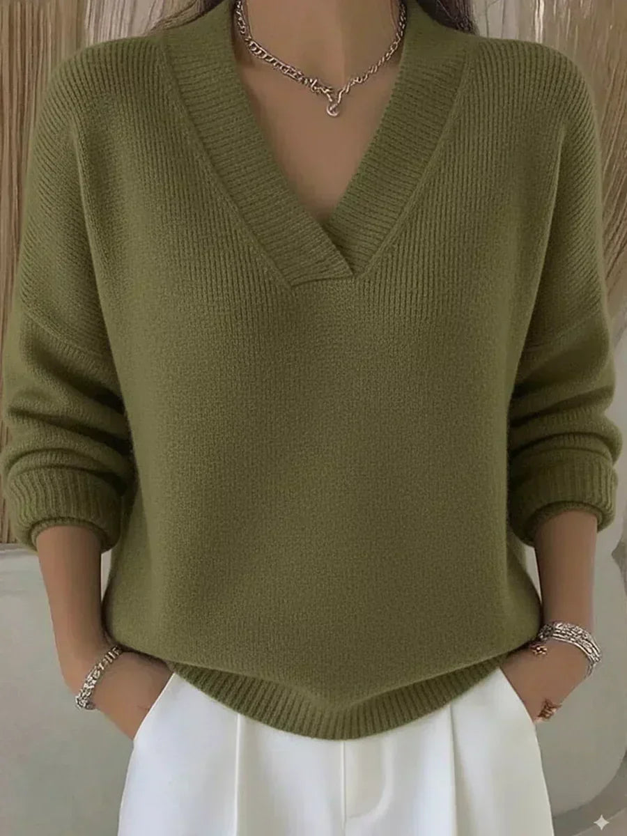 Viviana | Relaxed V Neck Jumper