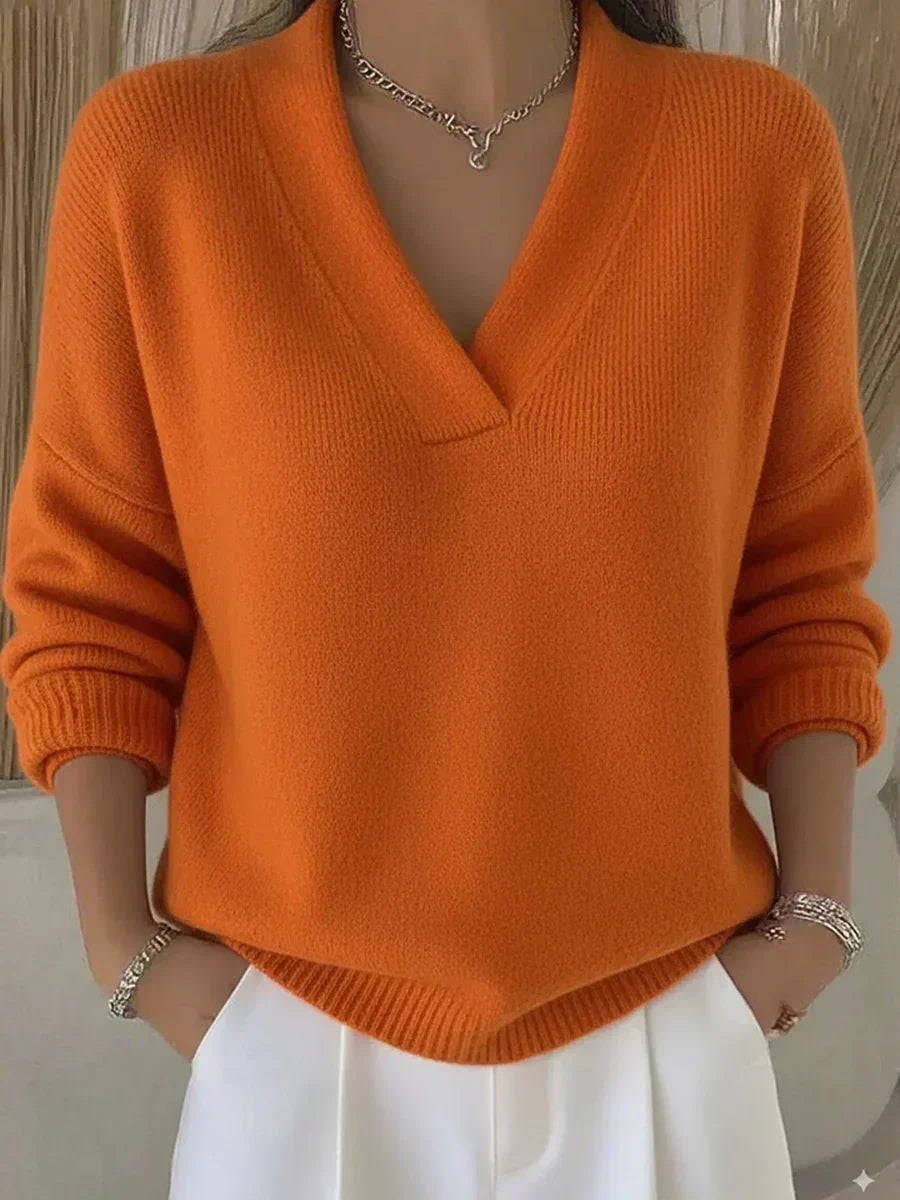 Viviana | Relaxed V Neck Jumper