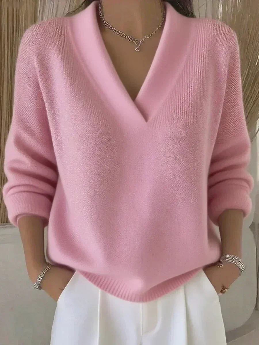 Viviana | Relaxed V Neck Jumper