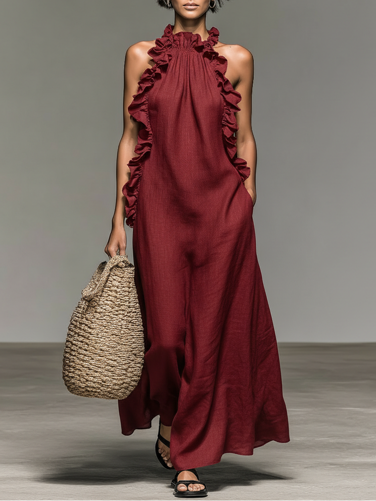 Gladys | Vestido Maxi con Bolsillos