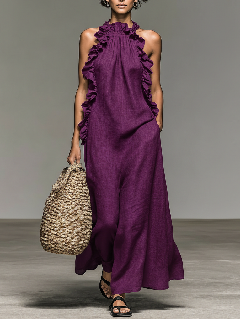 Gladys | Vestido Maxi con Bolsillos