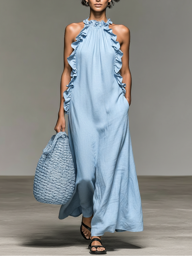 Gladys | Vestido Maxi con Bolsillos
