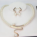 Fabiola | Conjunto de collar y pendientes de perlas