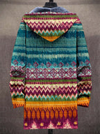 Talía | Chaqueta de Punto con Capucha de Estilo Artístico