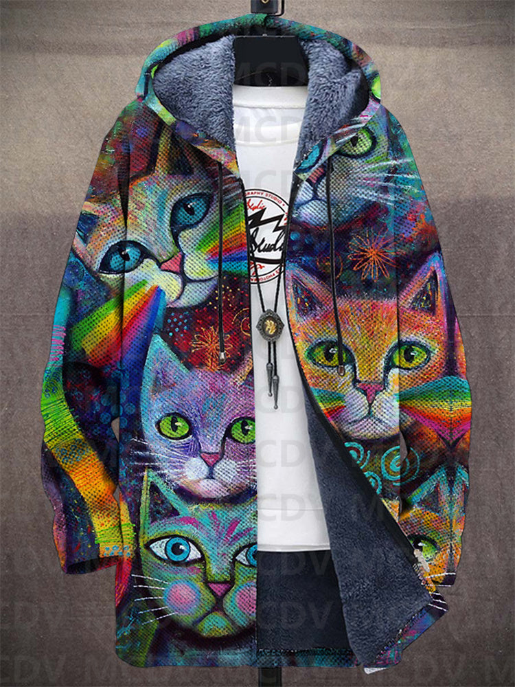 Orlando | Chaqueta de Punto Artística con Capucha