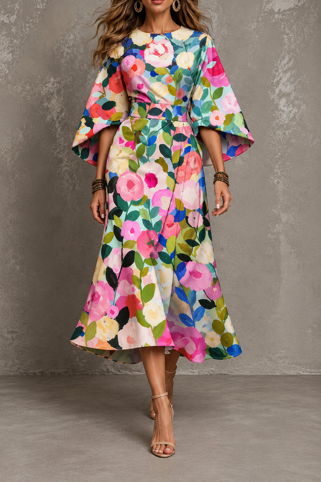 Montserrat | Vestido Floral Elegante