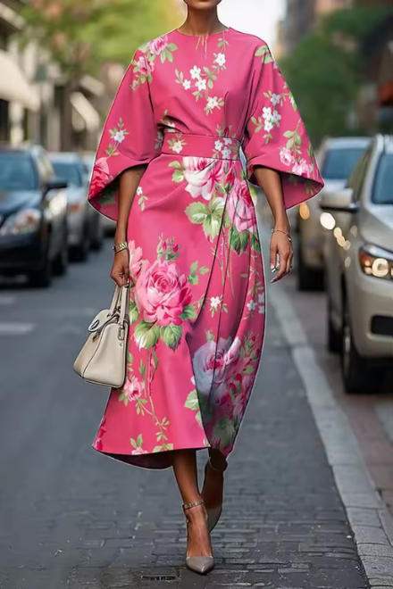 Moxlan | Vestido floral elegante