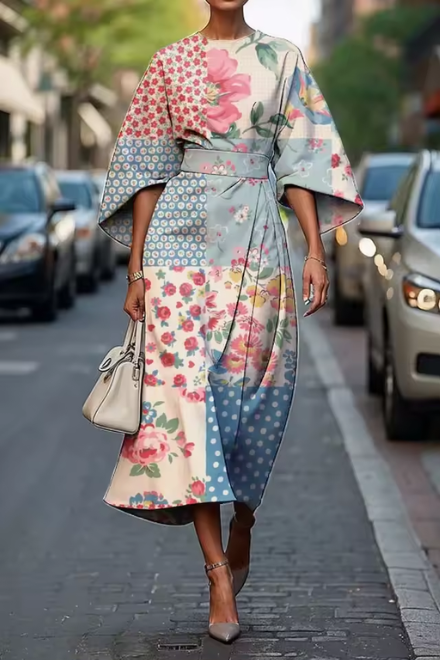 Moxlan | Vestido floral elegante