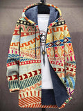 Darío | Chaqueta de Punto Artística con Capucha