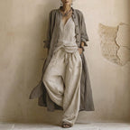 Pastora | Conjunto de Tres Piezas con Kimono Largo
