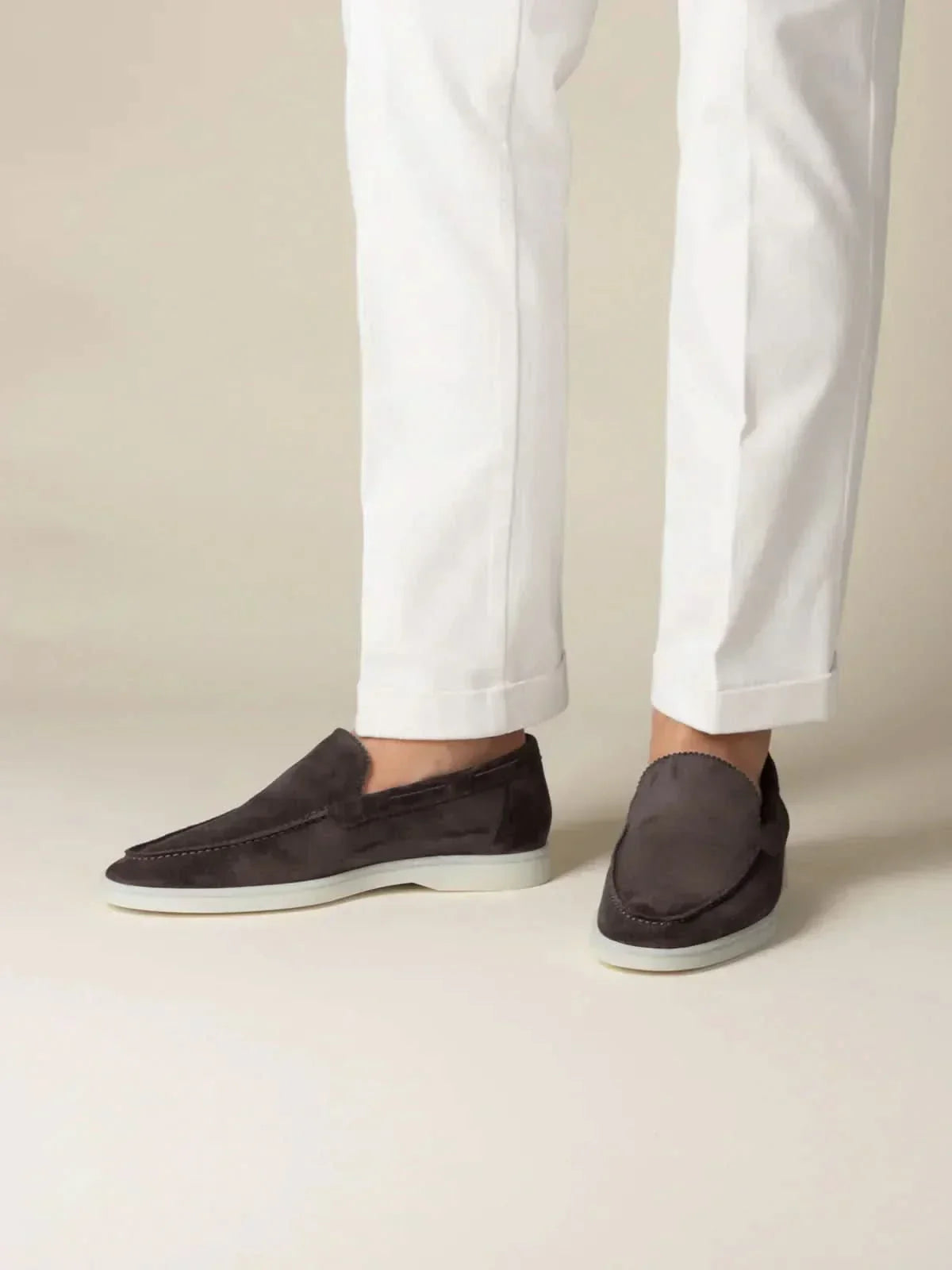 Clásico | Mocasín de Ante — Marrón