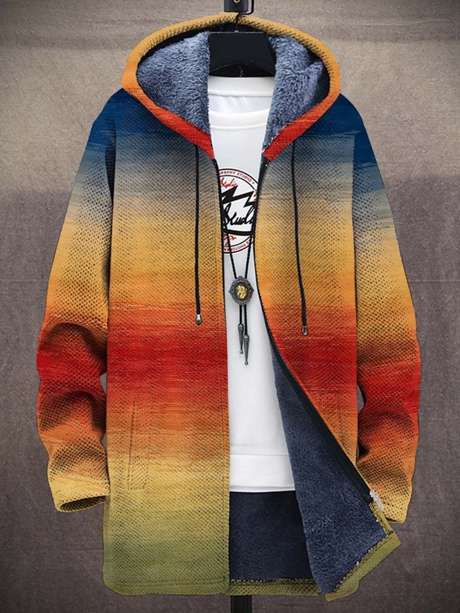 Casandra | Chaqueta de Punto Artística con Capucha