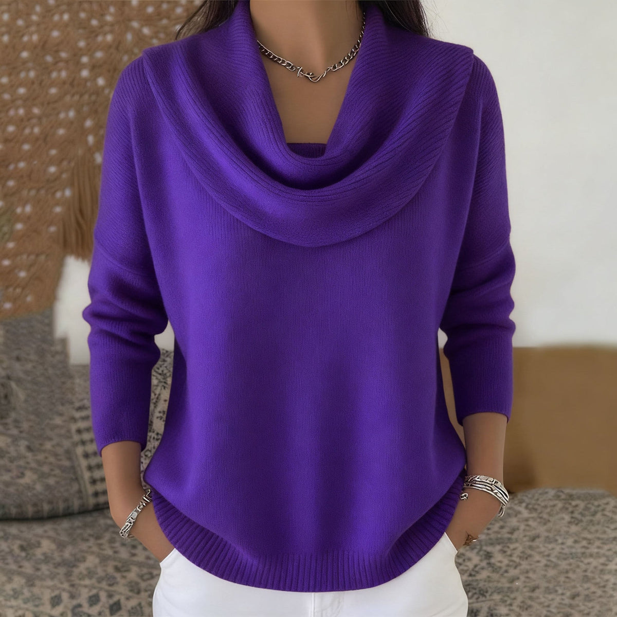 Julieta | Cowl Neck Jumper