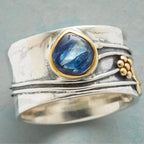 Inés | Anillo vintage con piedra azul