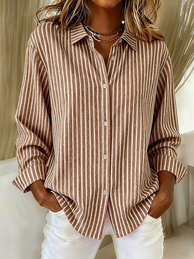 Jacinta | Camisa de Rayas con Botones
