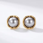 Pendientes de Perlas Negras Elegantes con Gracia Atemporal