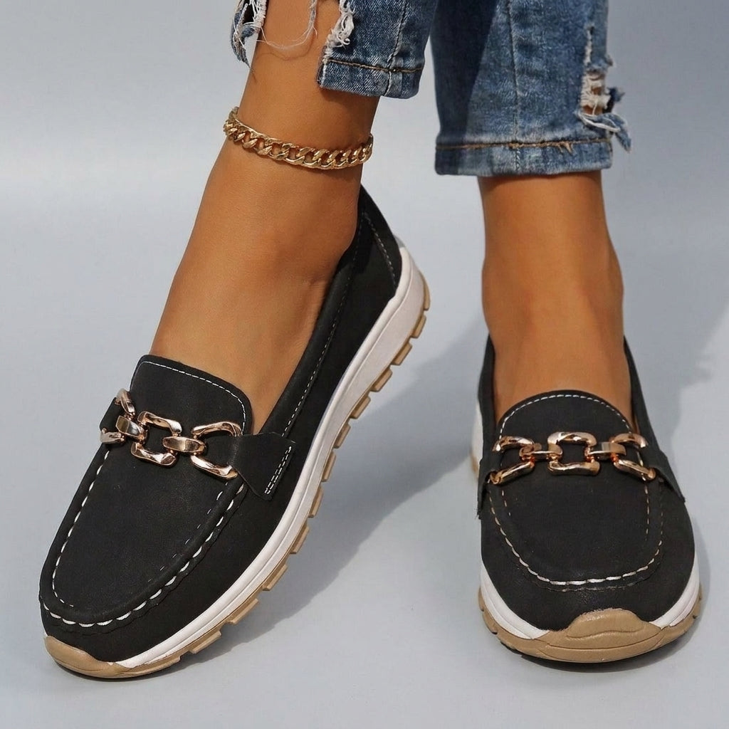 Inés | Mocasines ortopédicos con hebilla