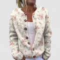 Irati | Cárdigan vintage con estampado de rosas