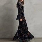 Cecilia | Vestido Floral con Mangas Acampanadas