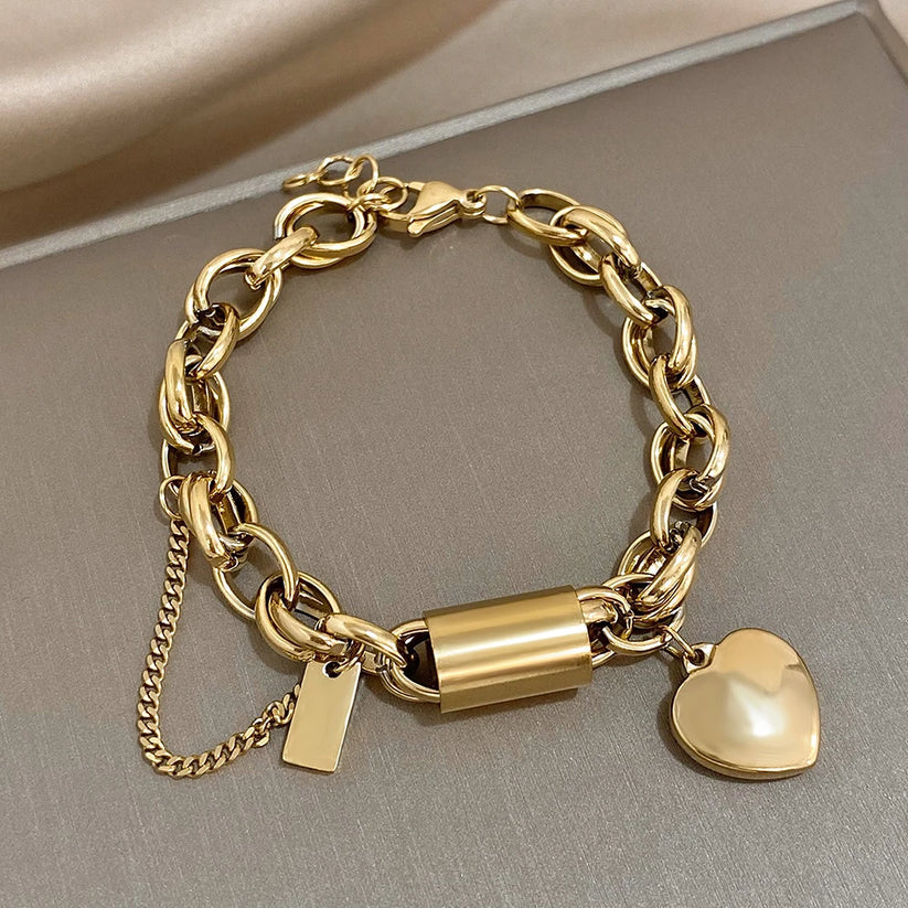 Guadalupe | Pulsera con charm de corazón