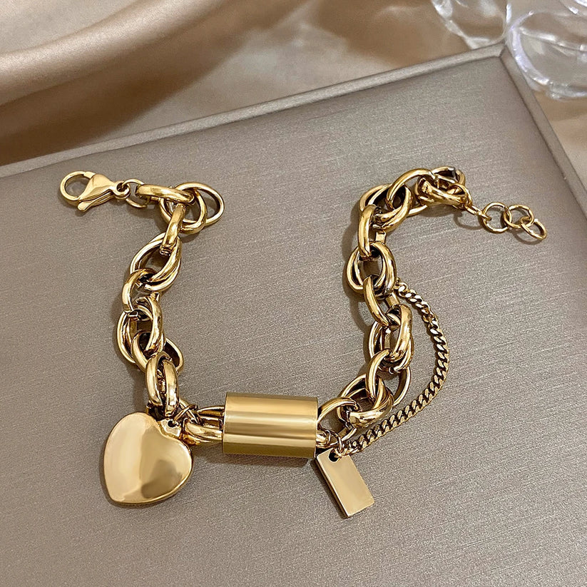 Guadalupe | Pulsera con charm de corazón