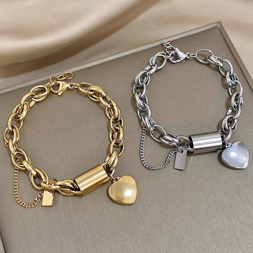 Guadalupe | Pulsera con charm de corazón