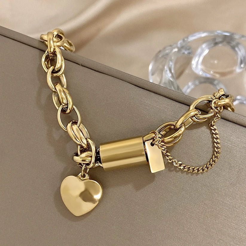 Guadalupe | Pulsera con charm de corazón