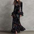 Cecilia | Vestido Floral con Mangas Acampanadas