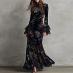 Cecilia | Vestido Floral con Mangas Acampanadas