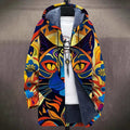 Gregorio | Chaqueta de Punto con Capucha de Estilo Artístico