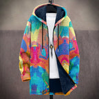 Rolando | Chaqueta de Punto con Capucha de Estilo Artístico