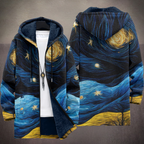 Fabián | Chaqueta de Punto Artística con Capucha