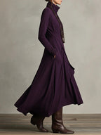 Victoria | Vestido Vintage Asimétrico de Cuello Alto