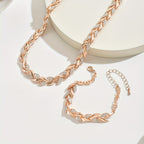 Berta | Conjunto de joyas espiga con cristales