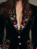 Julia | Blazer Bordado con Flores Multicolor