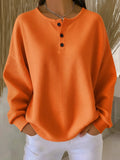 Mireia | Sudadera Waffle Henley Acogedora