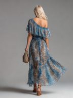 Francesca | Vestido fluido de leopardo