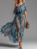 Francesca | Vestido fluido de leopardo