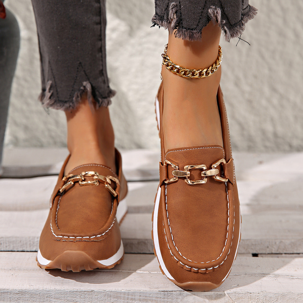 Inés | Mocasines ortopédicos con hebilla