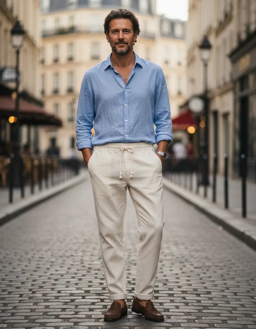 Luis | Pantalones Elegantes de Lino