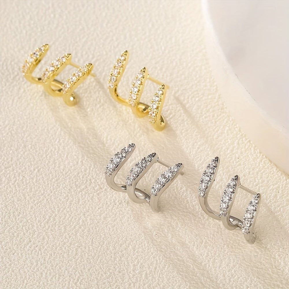 Flora | Pendientes triples