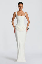 Leonor - Vestido maxi de escote cuadrado