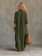 Vivienne | Vestido maxi camisero
