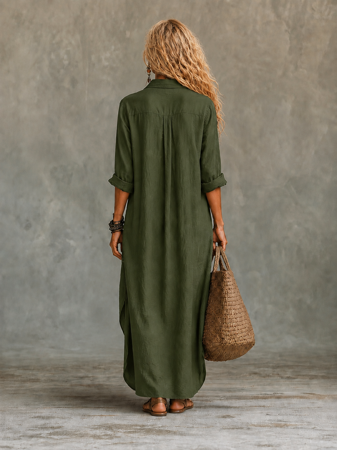 Vivienne | Vestido maxi camisero