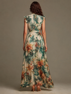 Grace | Vestido tropical pintado